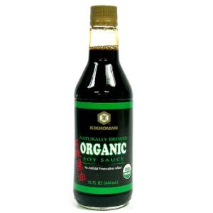 KIKKOMAN - NATURALLY BREWED ORGANIC SOY SAUCE (15FL OZ)