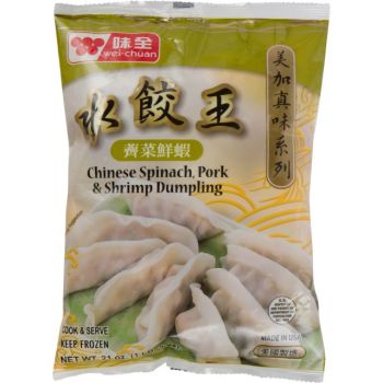 WEI-CHUAN - PORK & CHINESE SPINACH SHRIMP DUMPLINGS