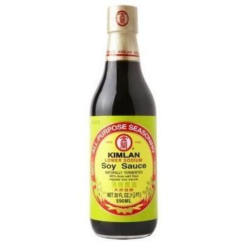 KIMLAN - LOWER SODIUM SOY SAUCE NAURALLY BERMENTED (20 FL OZ)
