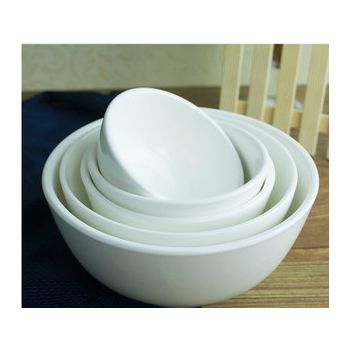 直口陶瓷白碗 5“ / 6” / 7“ / 8” / 9“