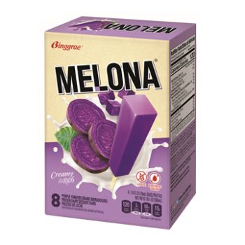 Binggrae Melona Purple Yam Ice Cream Bar 8/2.4oz 紫薯冰棒