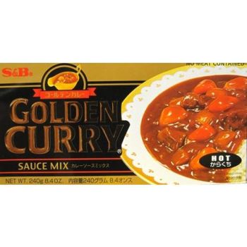 S&B - GOLDEN CURRY - HOT (200G / 12 SERVINGS)